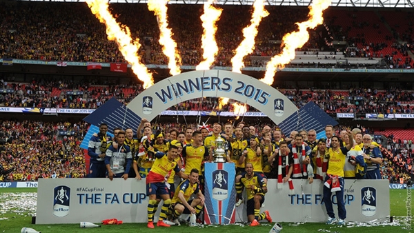 arsenal facup 2015 kupa töreni