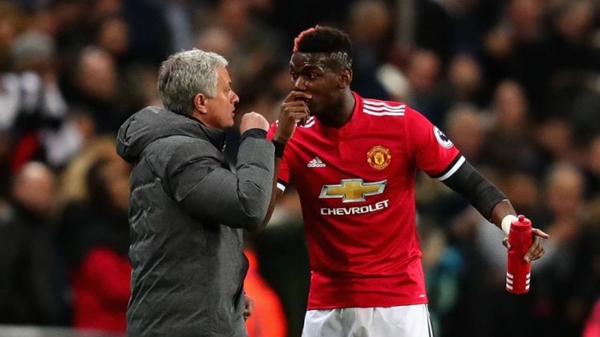 Paul Pogba ve Jose Mourinho