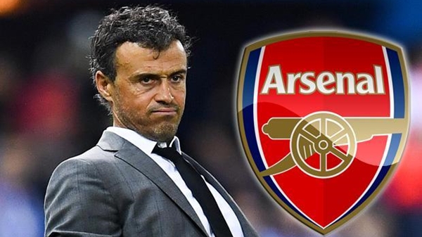 luis enrique ve arsenal logosu