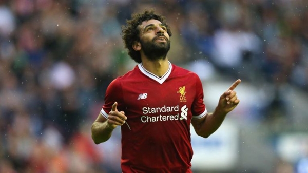 Liverpool gol sevinci Mohammed Salah