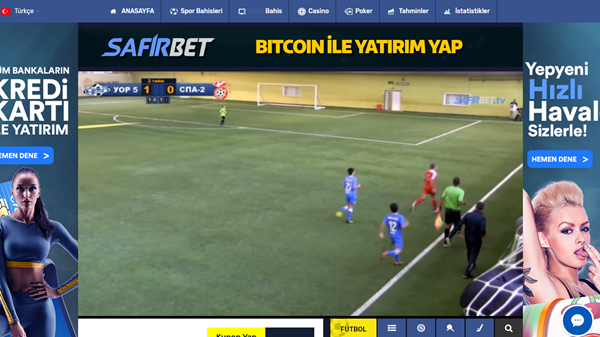 Safirbet.tv Yeni Canlı Maç İzleme Adresi