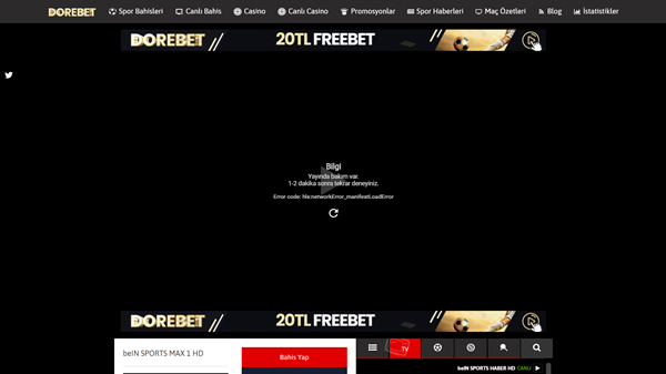 Dorebet.tv Yeni Canlı Maç İzleme Adresi