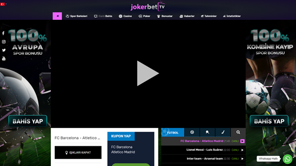 Jokerbettv.com Yeni Canlı Maç İzleme Adresi