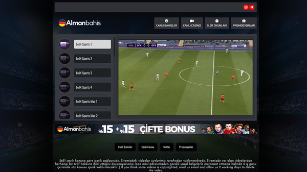 Almanbahistv Yeni Canlı Maç İzleme Adresi